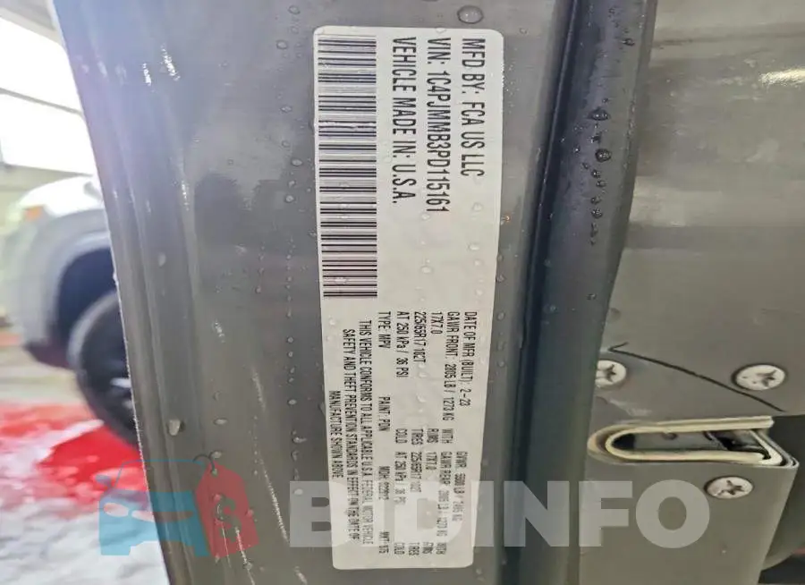 1C4PJMMB3PD115161 Photo# 13