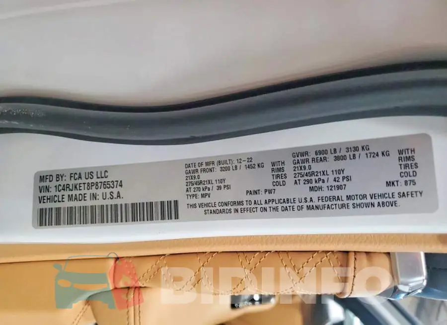 1C4RJKET8P8765374 Photo# 14