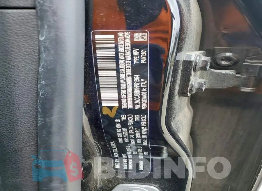 ZACCJBBB1HPG15974 Photo# 14