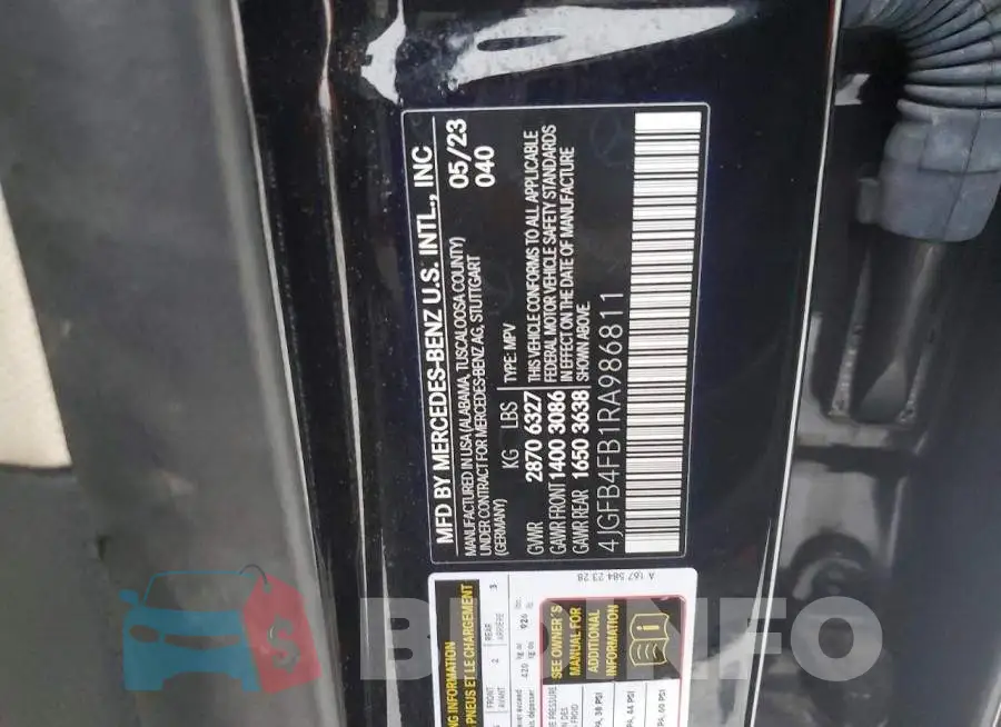 4JGFB4FB1RA986811 Photo# 6