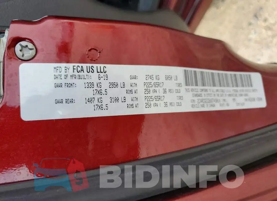 2C4RDGEG5KR743014 Photo# 13