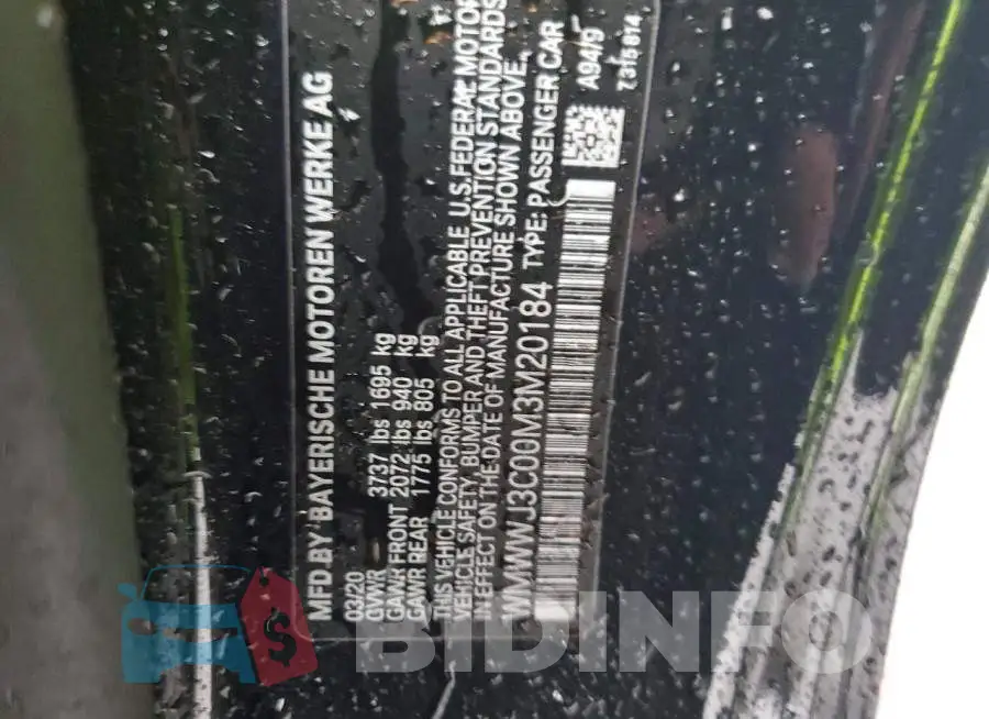 WMWWJ3C00M3M20184 Photo# 12