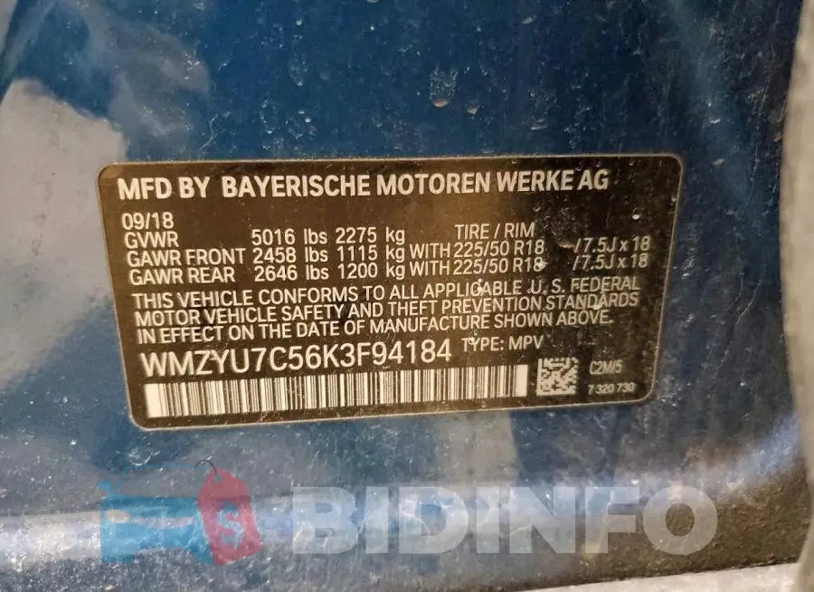 WMZYU7C56K3F94184 Photo# 13