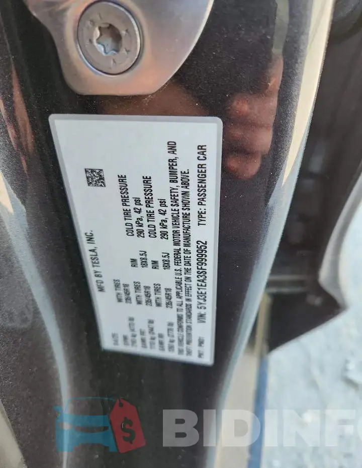 5YJ3E1EA3SF999952 Photo# 13