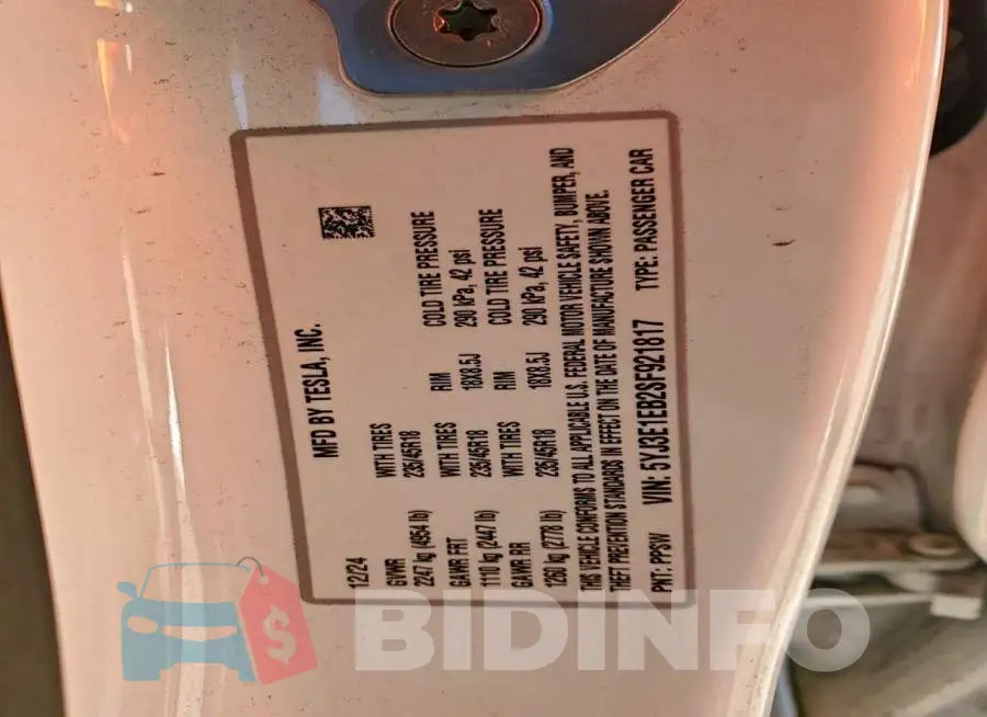 5YJ3E1EB2SF921817 Photo# 12