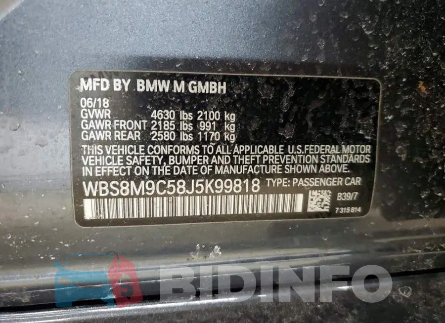 WBS8M9C58J5K99818 Photo# 12