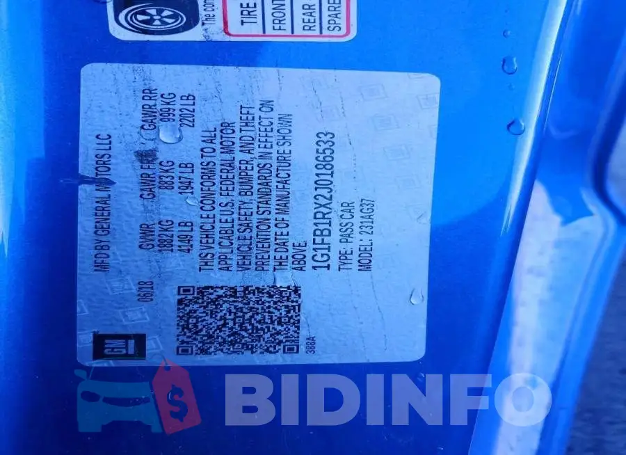 1G1FB1RX2J0186533 Photo# 12