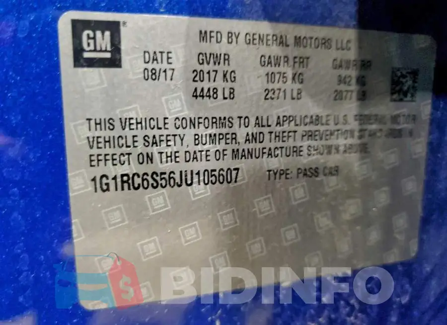 1G1RC6S56JU105607 Photo# 12