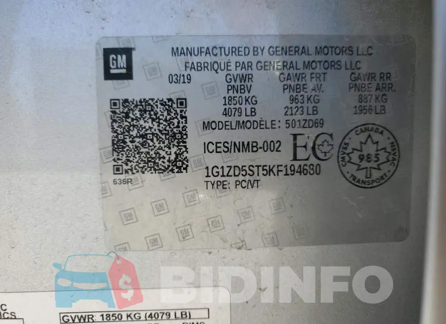 1G1ZD5ST5KF194680 Photo# 12