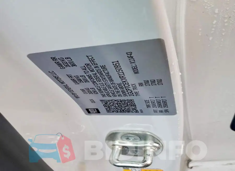 1GCPTCEKXR1150951 Photo# 12