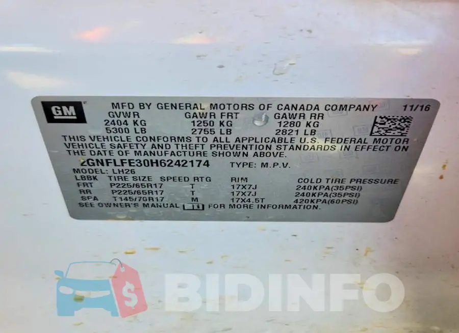 2GNFLFE30H6242174 Photo# 13
