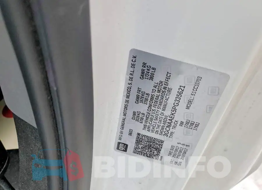 3GCNAAEK5PG335621 Photo# 12