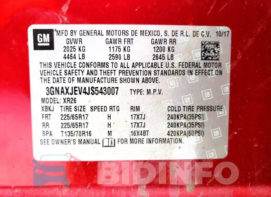 3GNAXJEV4JS543007 Photo# 13