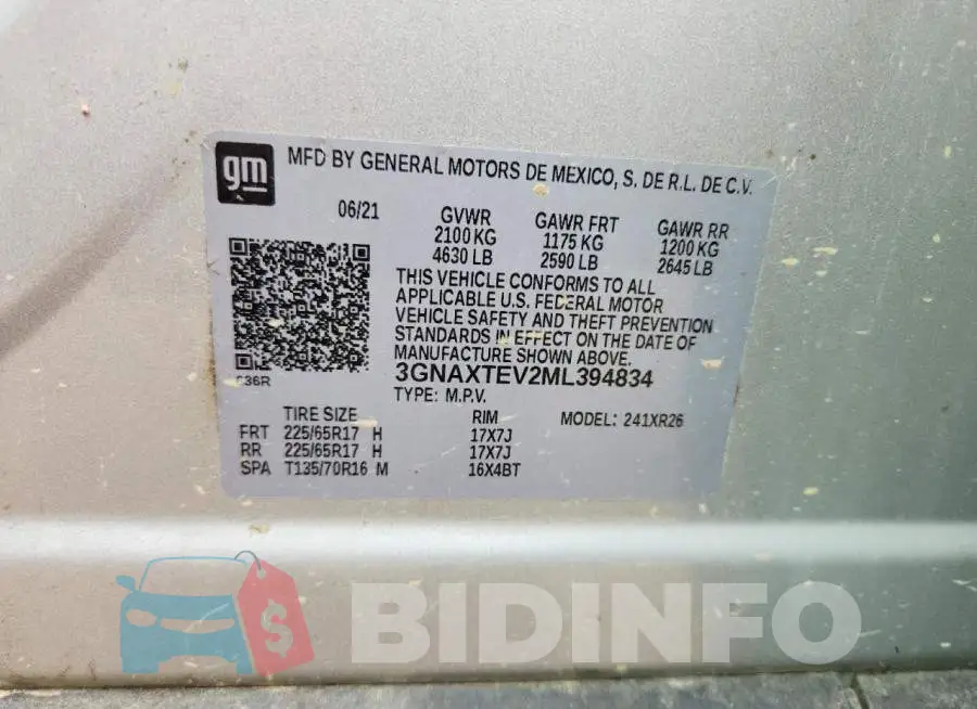3GNAXTEV2ML394834 Photo# 12