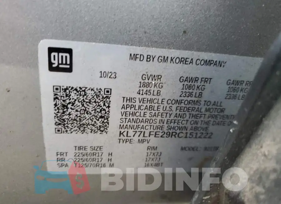 KL77LFE29RC151222 Photo# 13