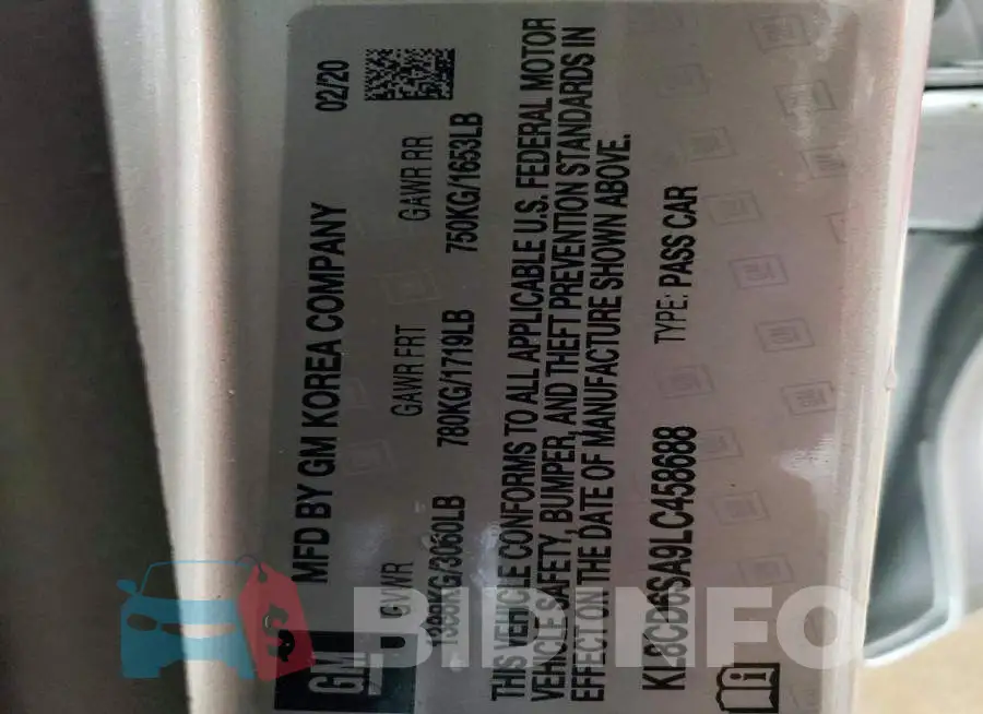 KL8CD6SA9LC458688 Photo# 12