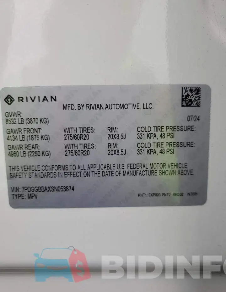 7PDSGBBAXSN053874 Photo# 14