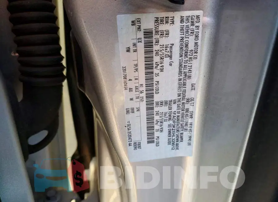 1FADP3K2XHL329012 Photo# 12