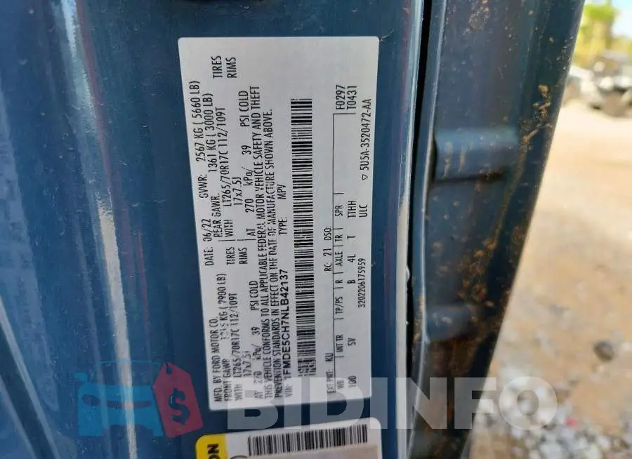 1FMDE5CH7NLB42137 Photo# 13