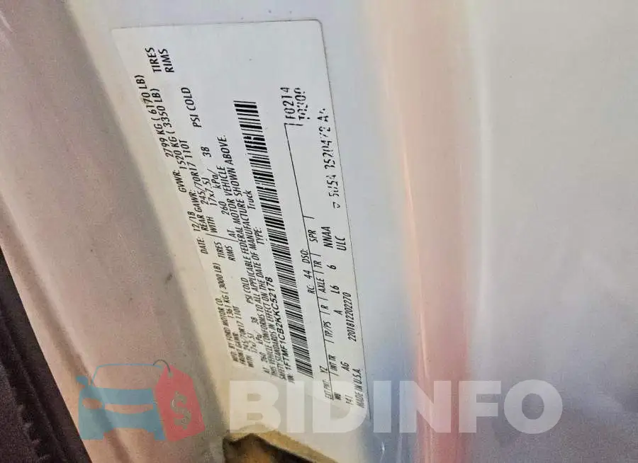 1FTMF1CB2KKC52178 Photo# 12