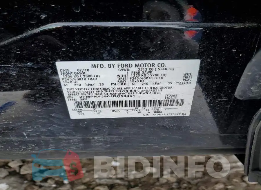 2FMPK4J90JBC50461 Photo# 13