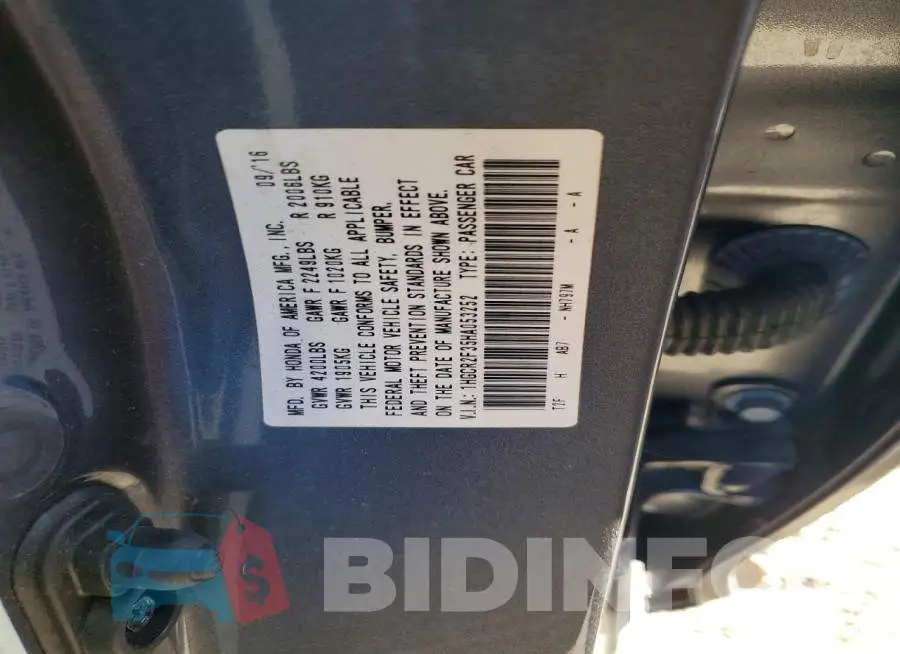 1HGCR2F35HA053252 Photo# 12