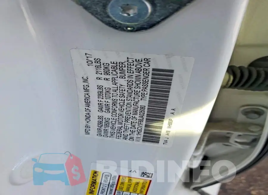 1HGCV1F68JA025080 Photo# 12