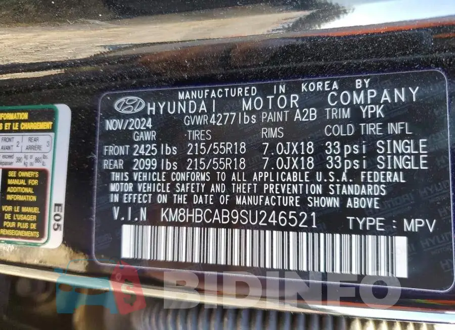 KM8HBCAB9SU246521 Photo# 13