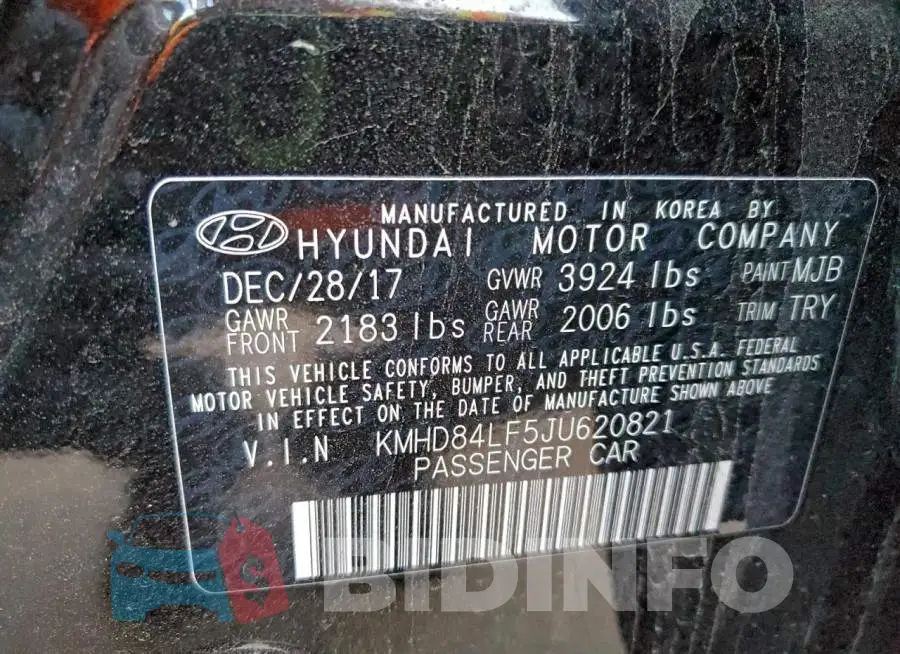KMHD84LF5JU620821 Photo# 13
