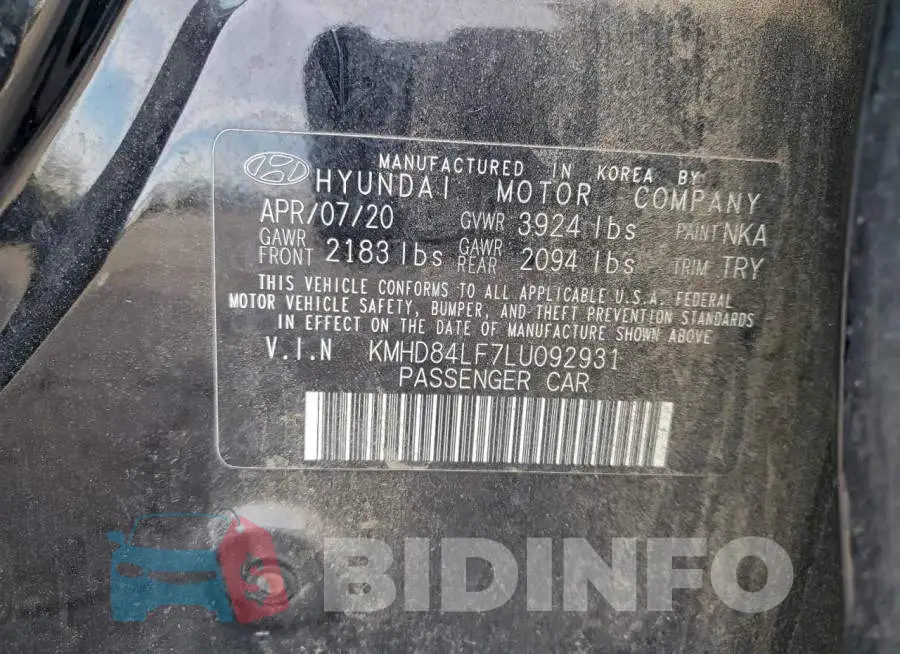 KMHD84LF7LU092931 Photo# 12
