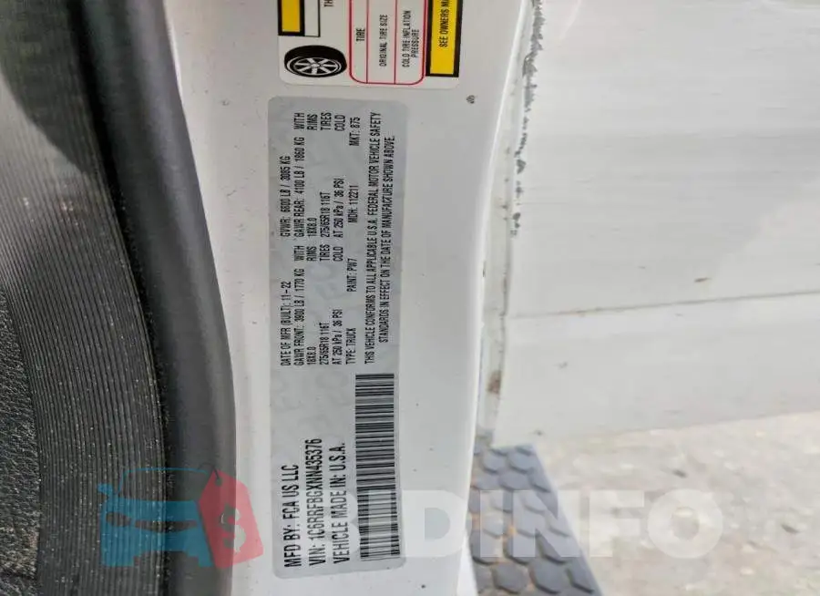 1C6RRFBGXNN435376 Photo# 12