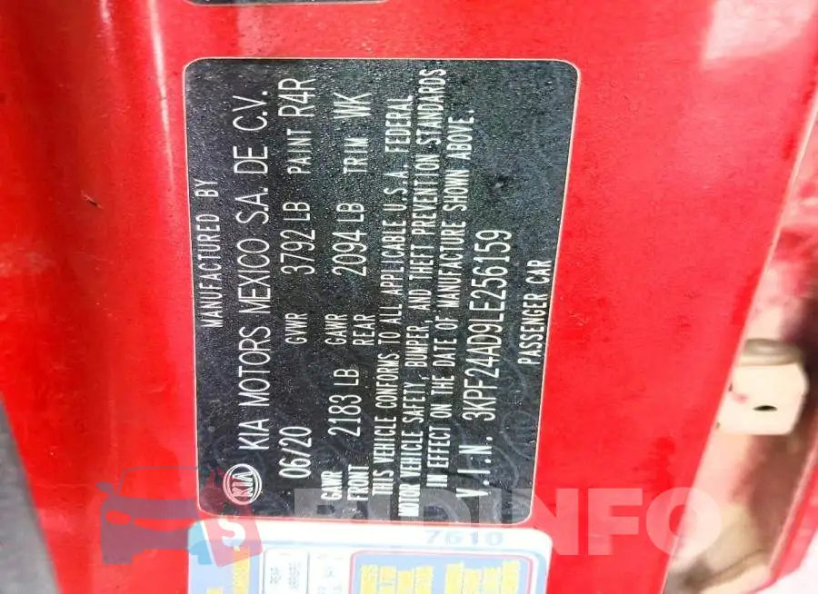 3KPF24AD9LE256159 Photo# 12