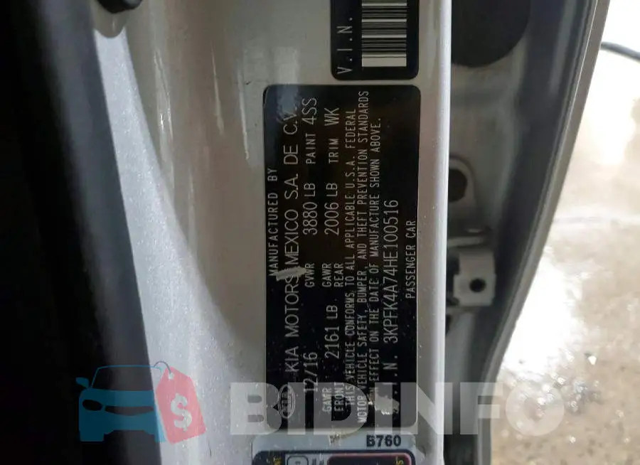 3KPFK4A74HE100516 Photo# 13