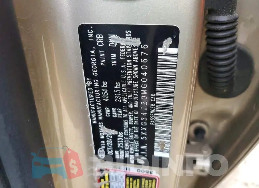 5XXG34J20MG040676 Photo# 12