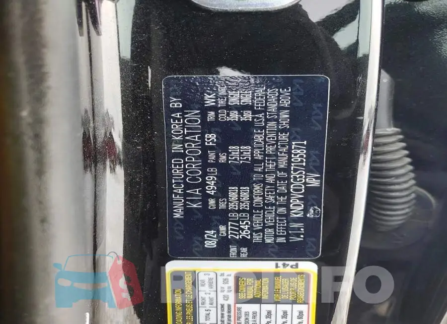 KNDPVCDG3S7195871 Photo# 14