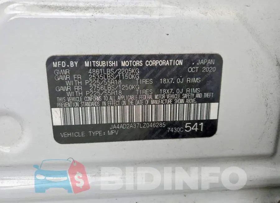 JA4AD2A37LZ046285 Photo# 13