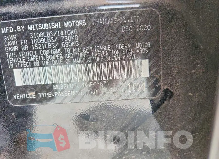 ML32FUFJ2MHF03671 Photo# 12