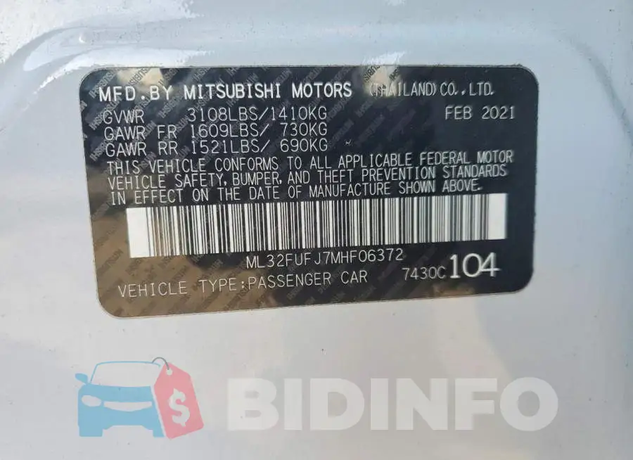 ML32FUFJ7MHF06372 Photo# 12
