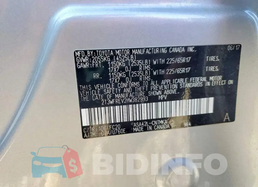 2T3WFREV2HW382993 Photo# 12