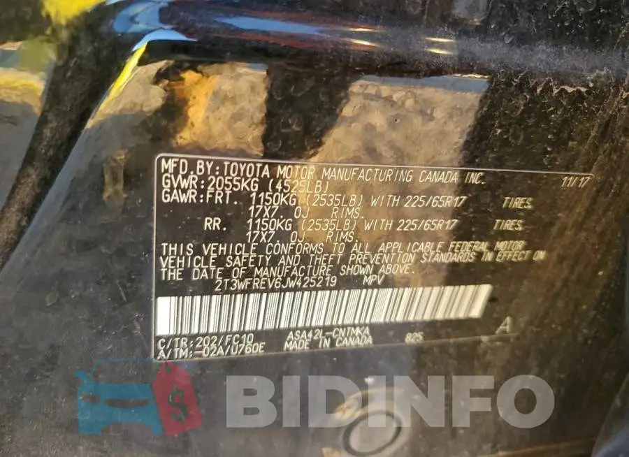 2T3WFREV6JW425219 Photo# 13