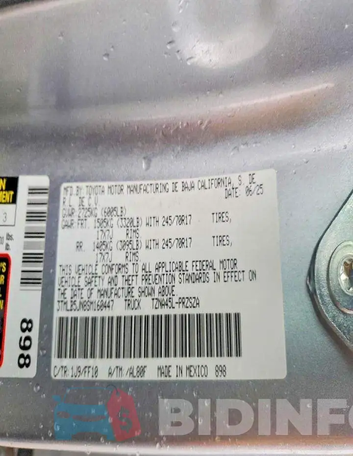 3TMLB5JN8SM160447 Photo# 12