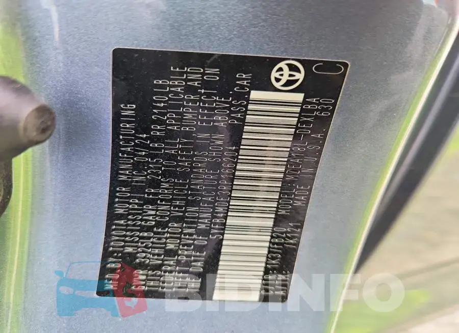 5YFB4MDE3RP166204 Photo# 13