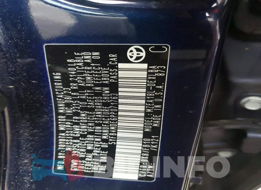 5YFB4MDE6PP071763 Photo# 12