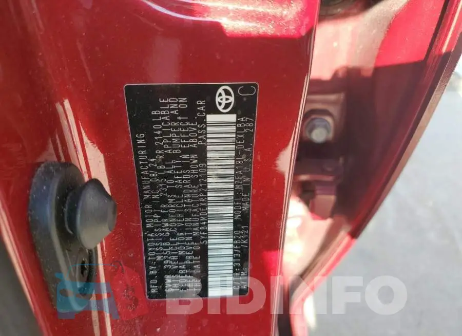 5YFB4MDEXRP212109 Photo# 13
