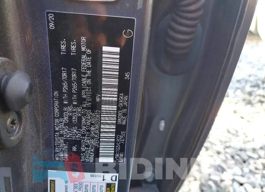 JTEFU5JR7M5230812 Photo# 14