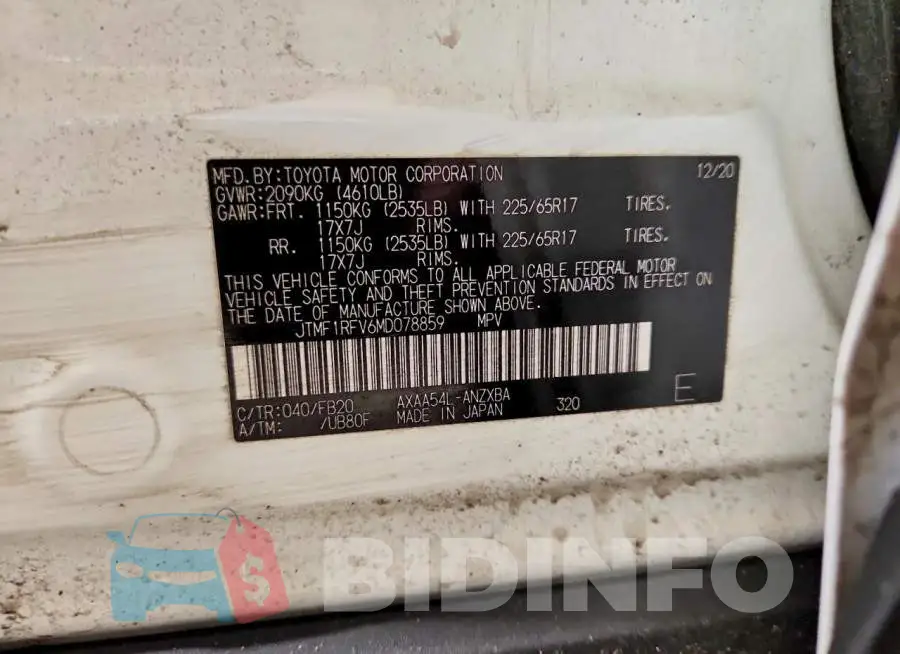 JTMF1RFV6MD078859 Photo# 13