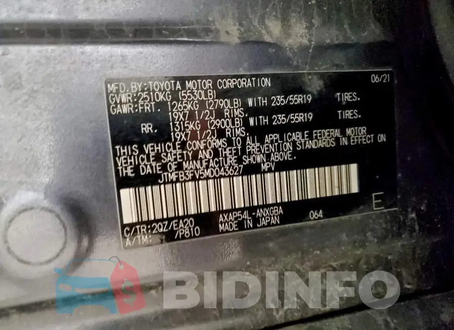 JTMFB3FV5MD043627 Photo# 14