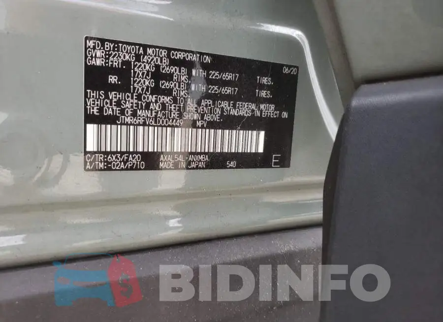 JTMR6RFV6LD004449 Photo# 12