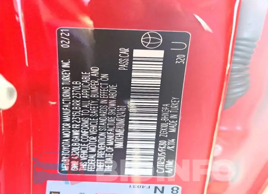 NMTKHMBX0MR124161 Photo# 12