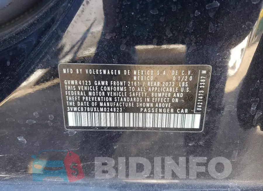 3VWCB7BUXLM024823 Photo# 12
